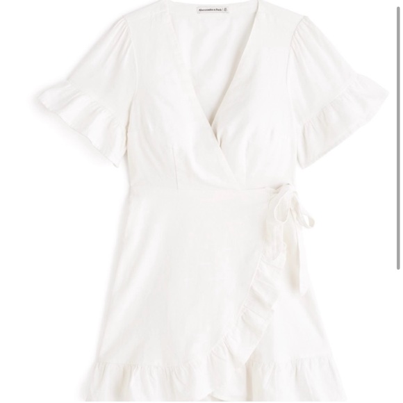 Abercrombie linen wrap tie dress - Picture 2 of 6